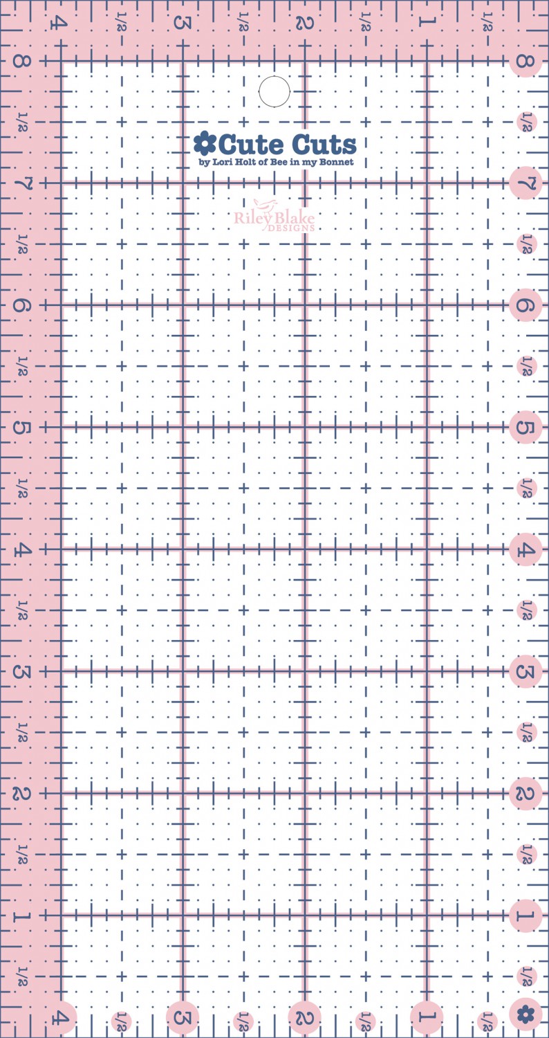 Lori Holt Cute Cuts Rectangular Ruler - 4.5 x 8.5