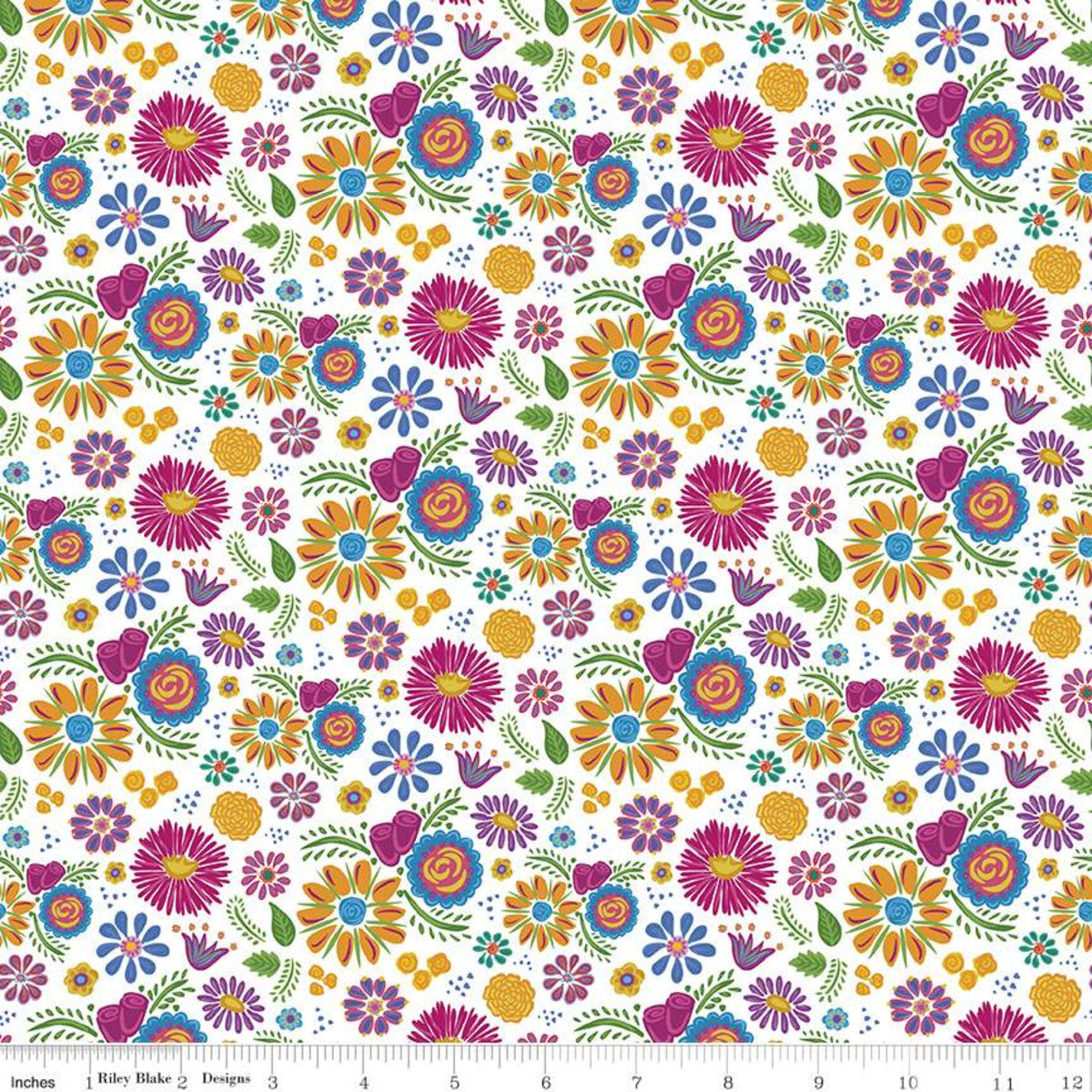Eleanor - Floral White by Crafty Chica (1 yard)