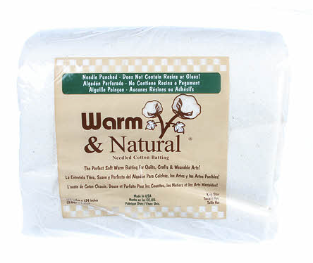 Warm & Natural Cotton Batting - King Size - 120 inch x 124 inch