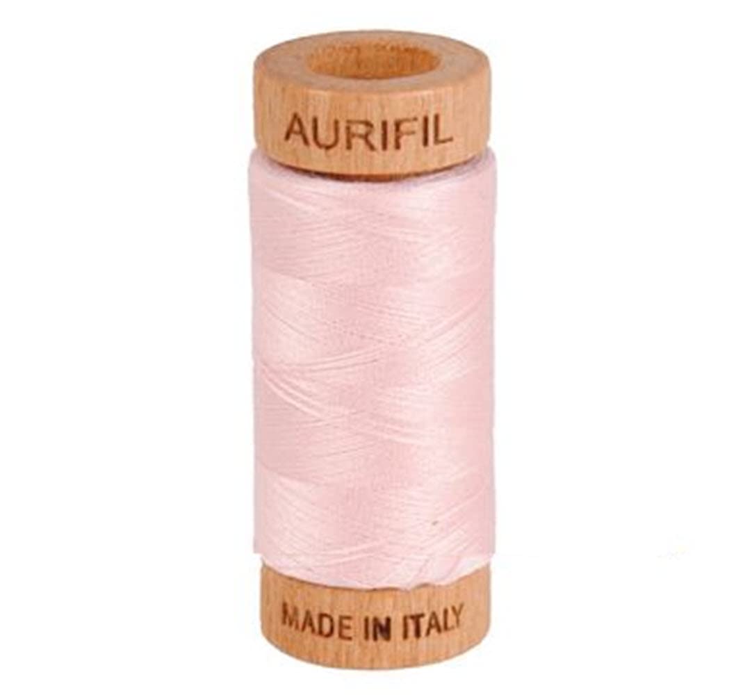 Aurifil Cotton Mako 80wt Thread, Pale Pink