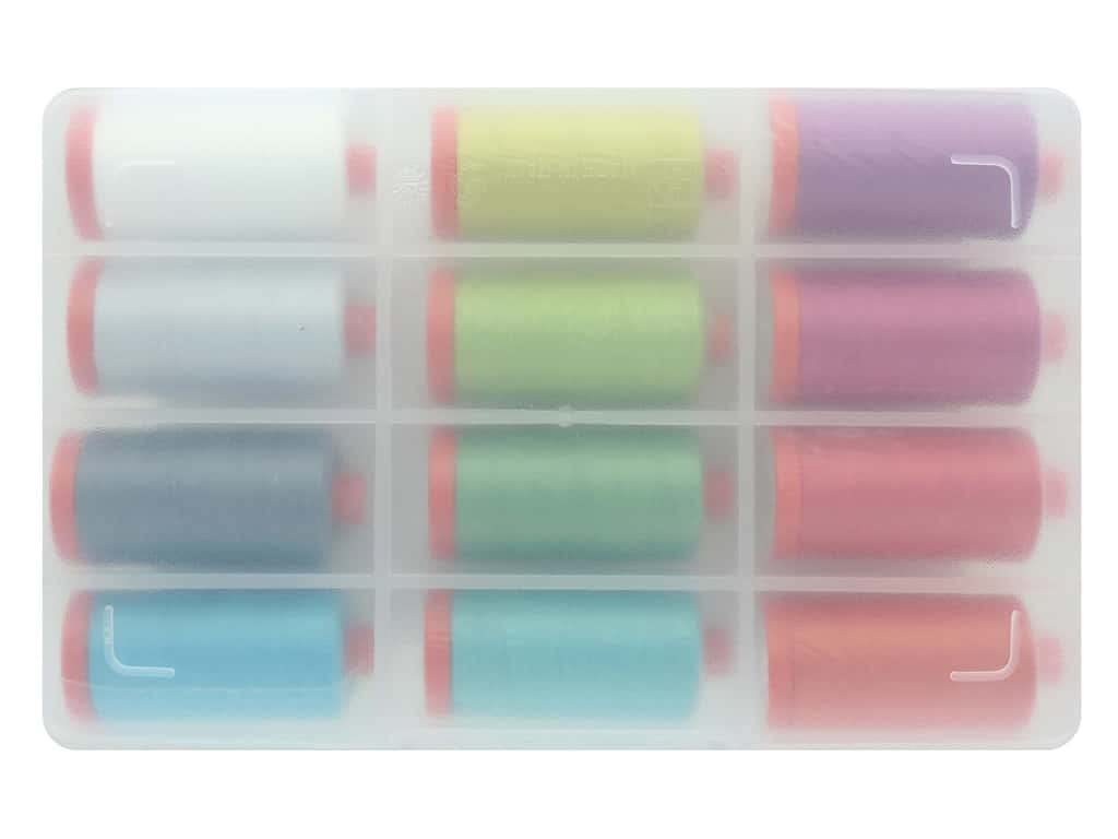 Aurifil USA Color Crush Collection 50wt 12 Large Spools Thread, Multi