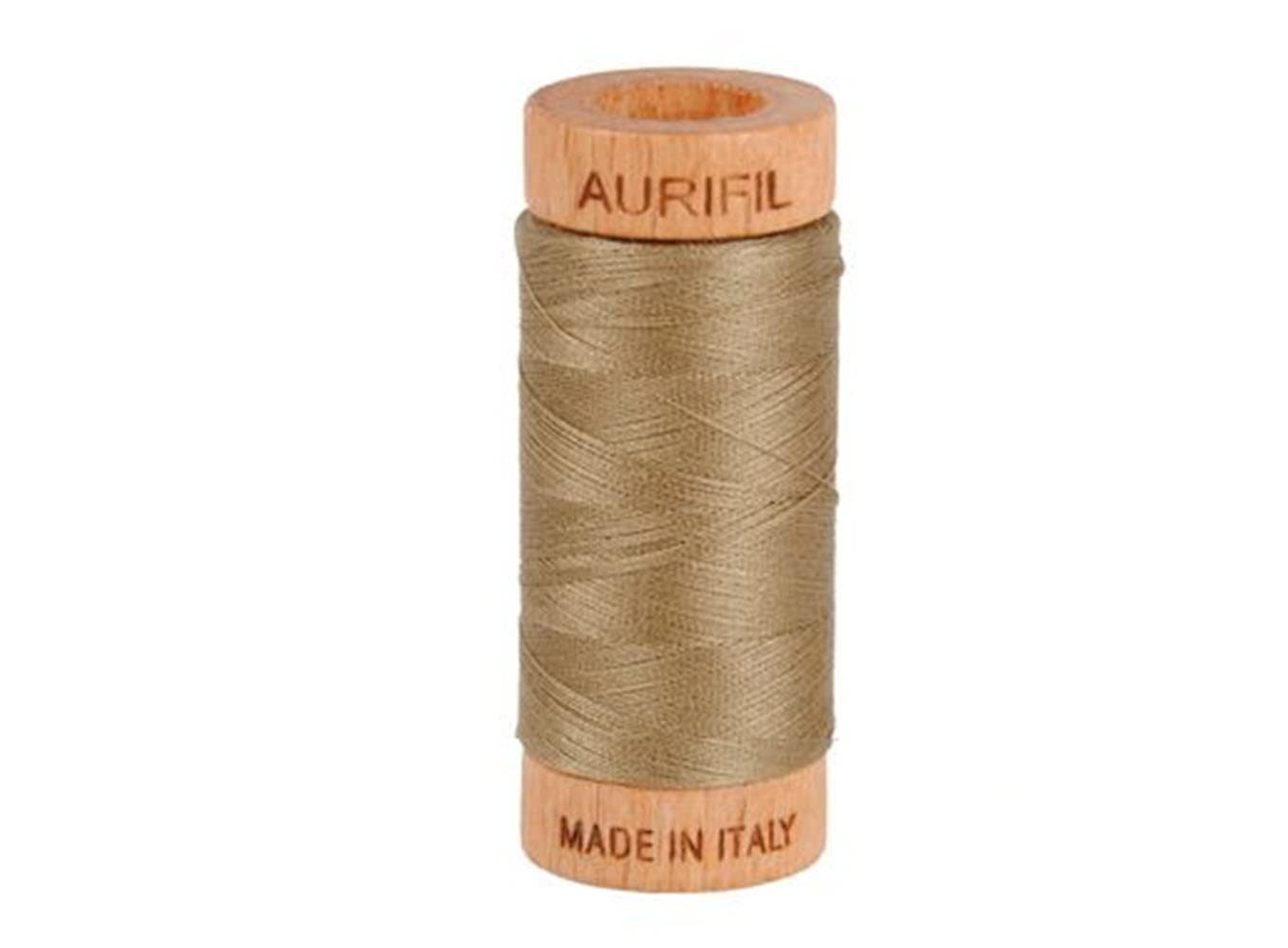 Aurifil Cotton Mako 80wt Thread, Sandstone