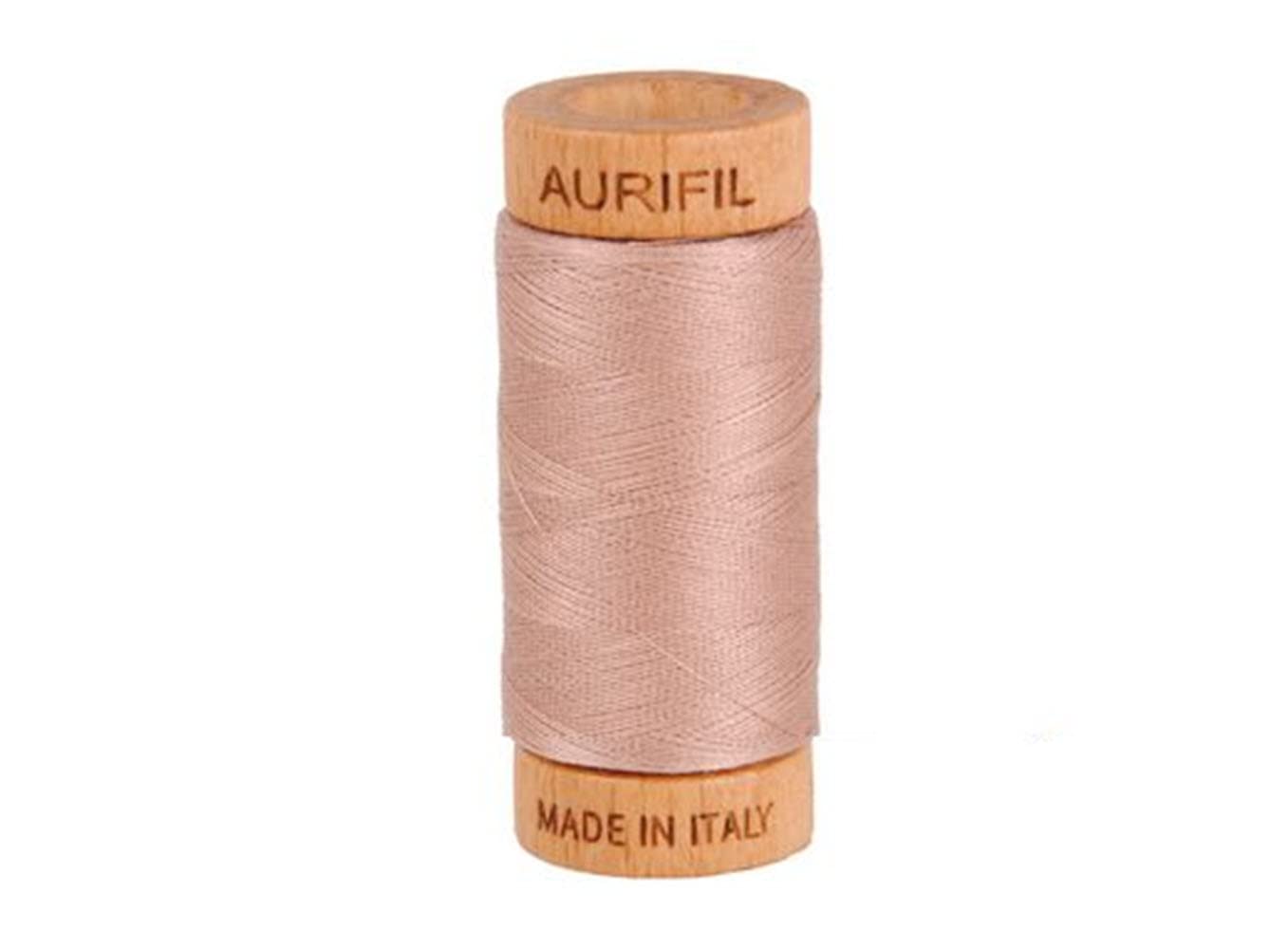 Aurifil Cotton Mako 80wt Thread, Antique Blush