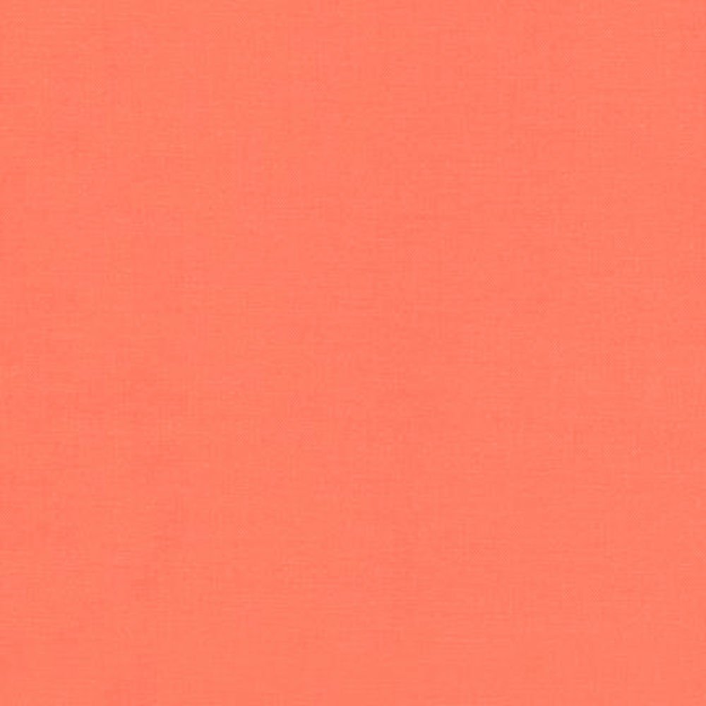 ROBERT KAUFMAN"KONA Cotton Solid" Orange-Amber by The 1/2 Yard