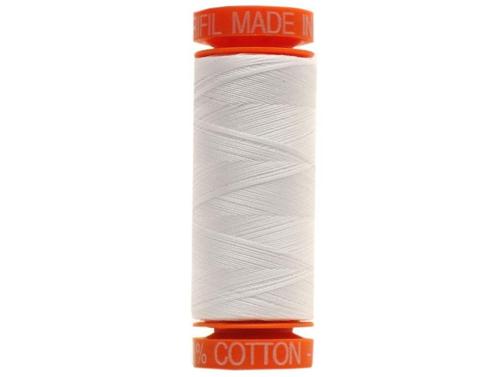 Aurifil Thread CttnMako50wt200mSolid2024 Ctn Thread Mako 50wt 200m White