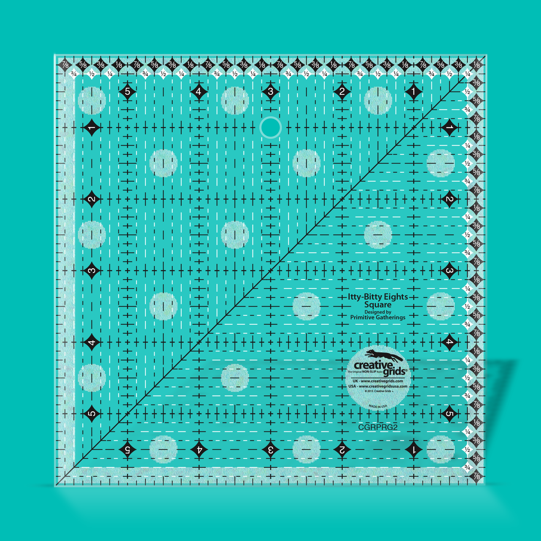 Creative Grids Itty Bitty Eights 6 Square Quilting Ruler