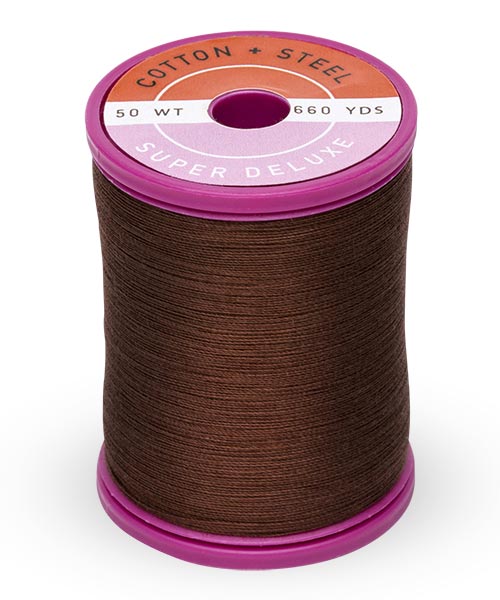 Cotton + Steel 50wt Thread by Sulky - Dark Brown (1130)