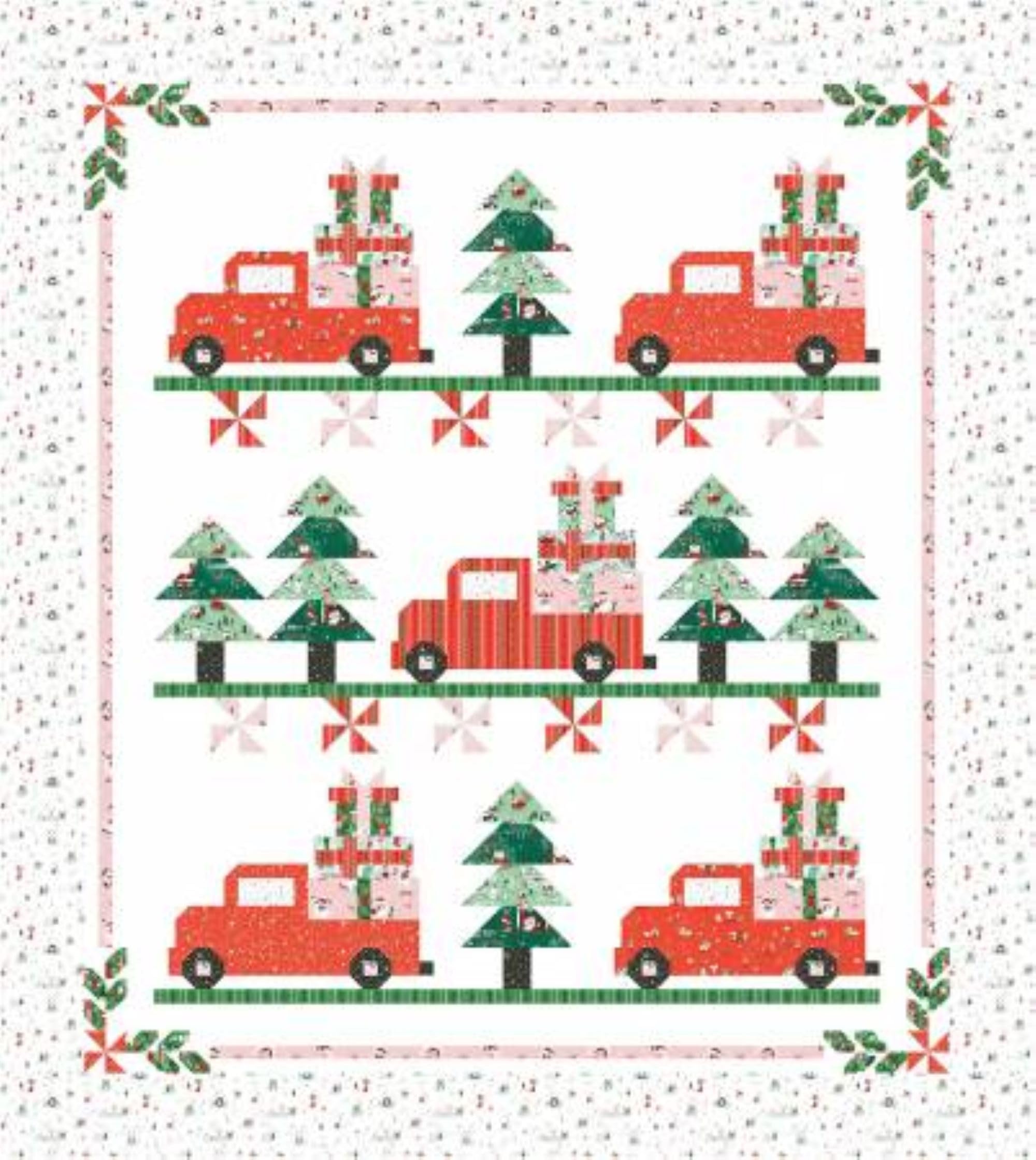 TWAS Vintage Christmas 2- Quilt Kit-74" X 83"- Riley Blake-KT-13460