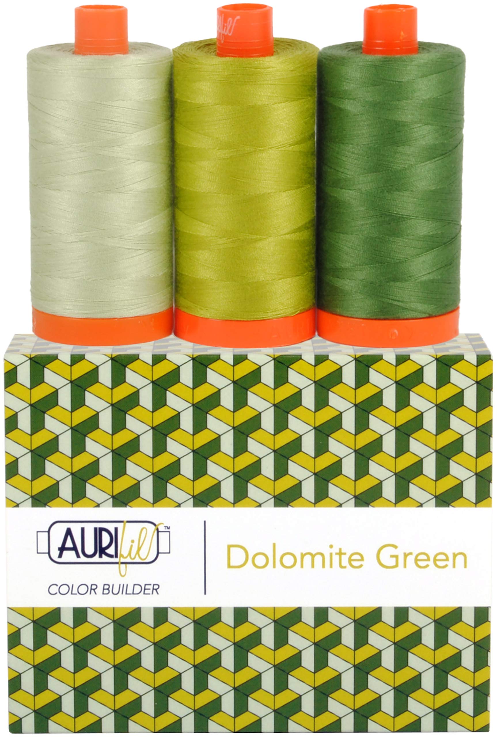 Aurifil 50wt Cotton Color Builder Thread Collection-Dolomites Green (AC50CP3-005)