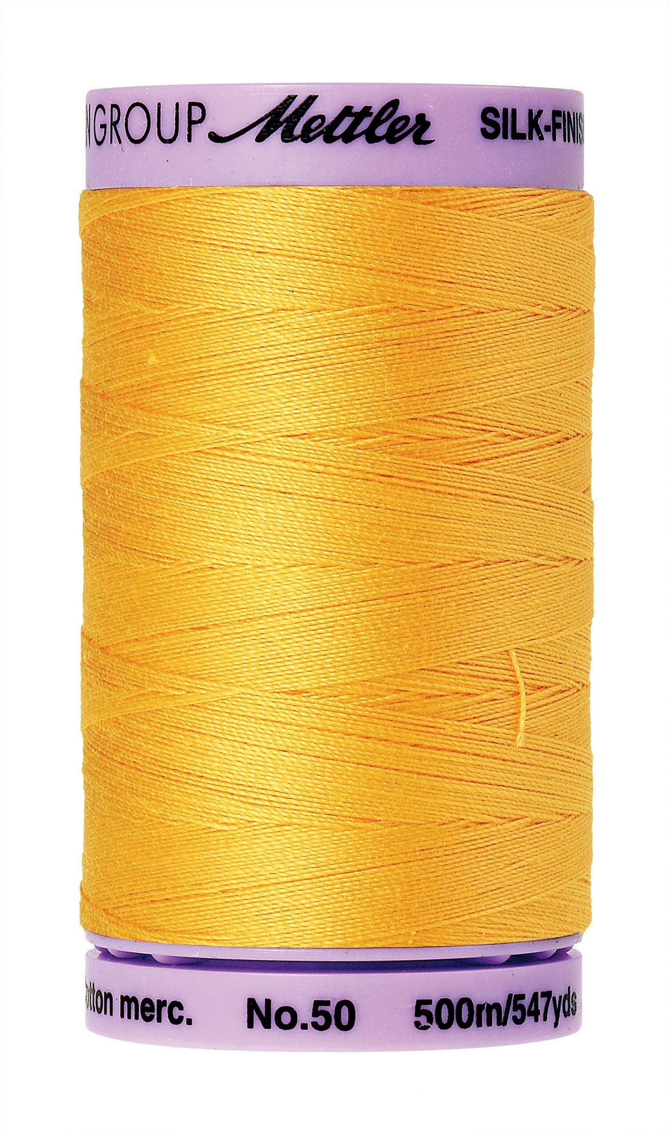 Mettler 9104-0120 Silk-Finish Solid Cotton Thread, 547 yd/500m, Summersun