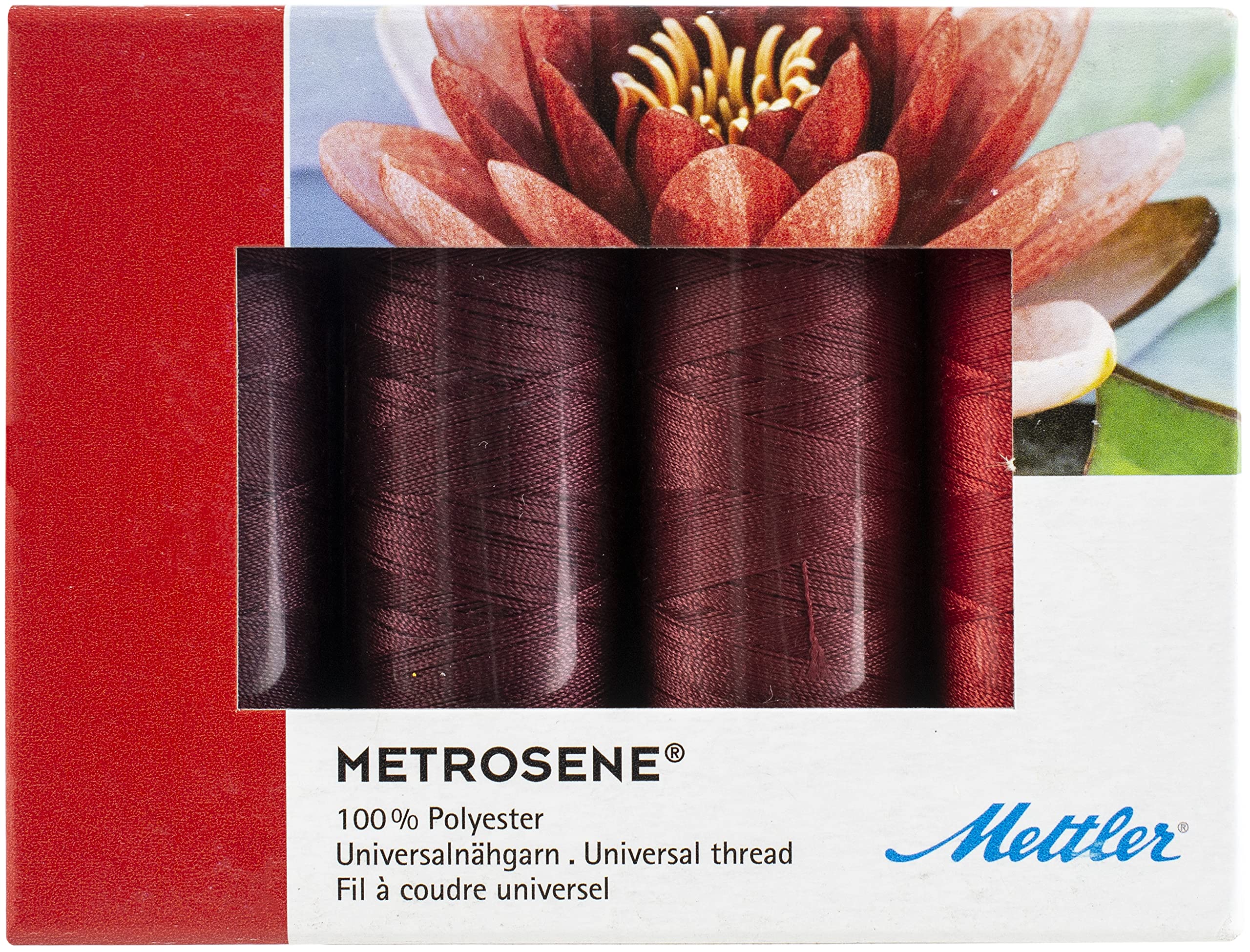 Mettler Metrosene 4 Spool Red Thread Set