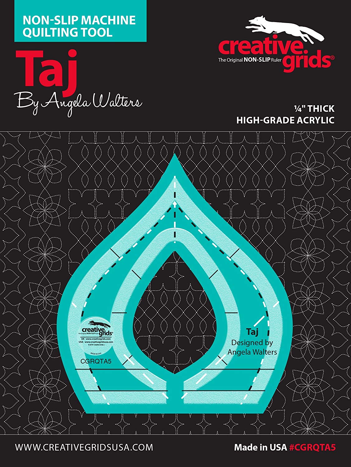 Creative Grids Non-Slip Machine Quilting Tool - Taj