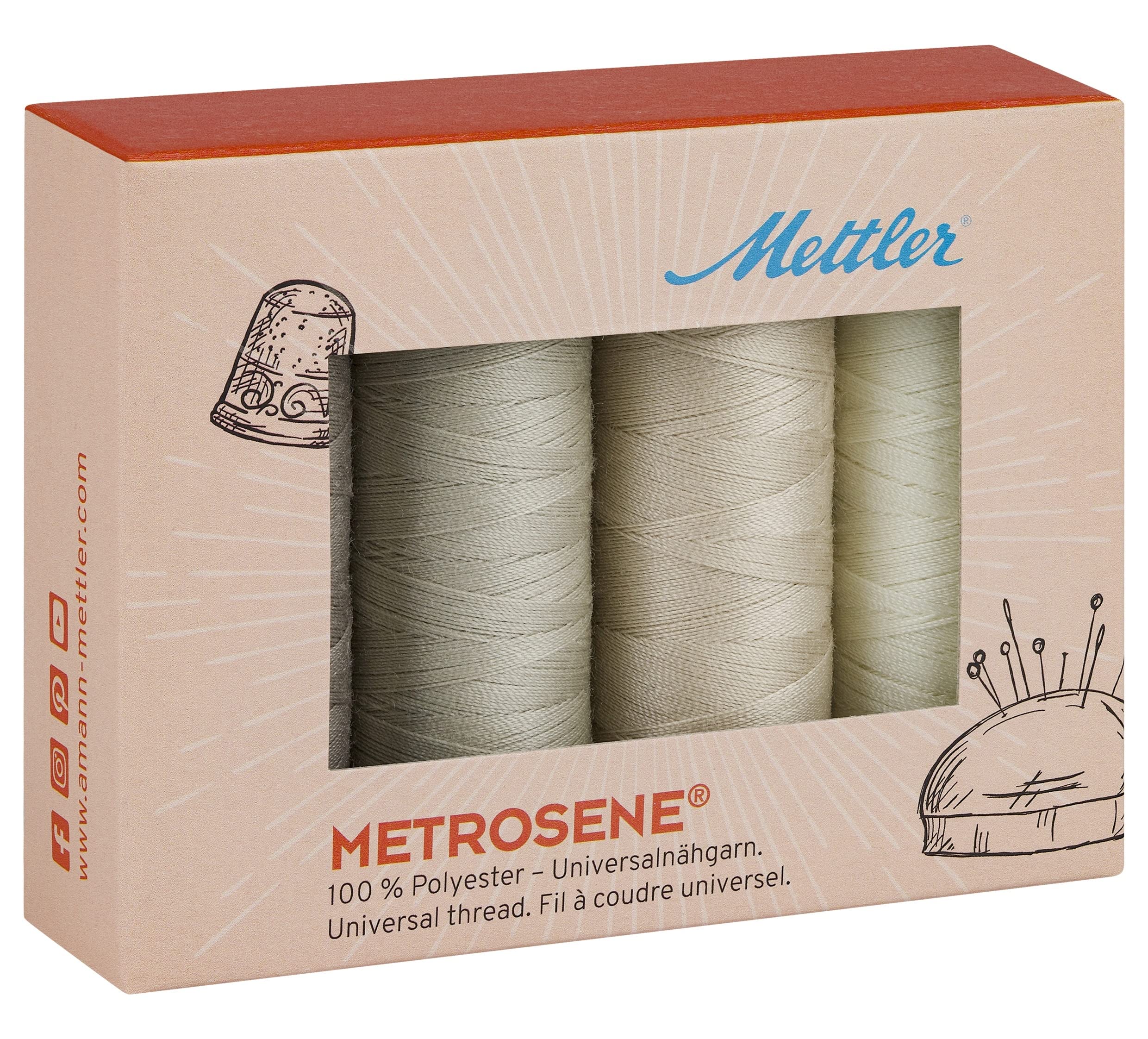 Mettler Metrosene 4 Beige Thread Set, Multiple