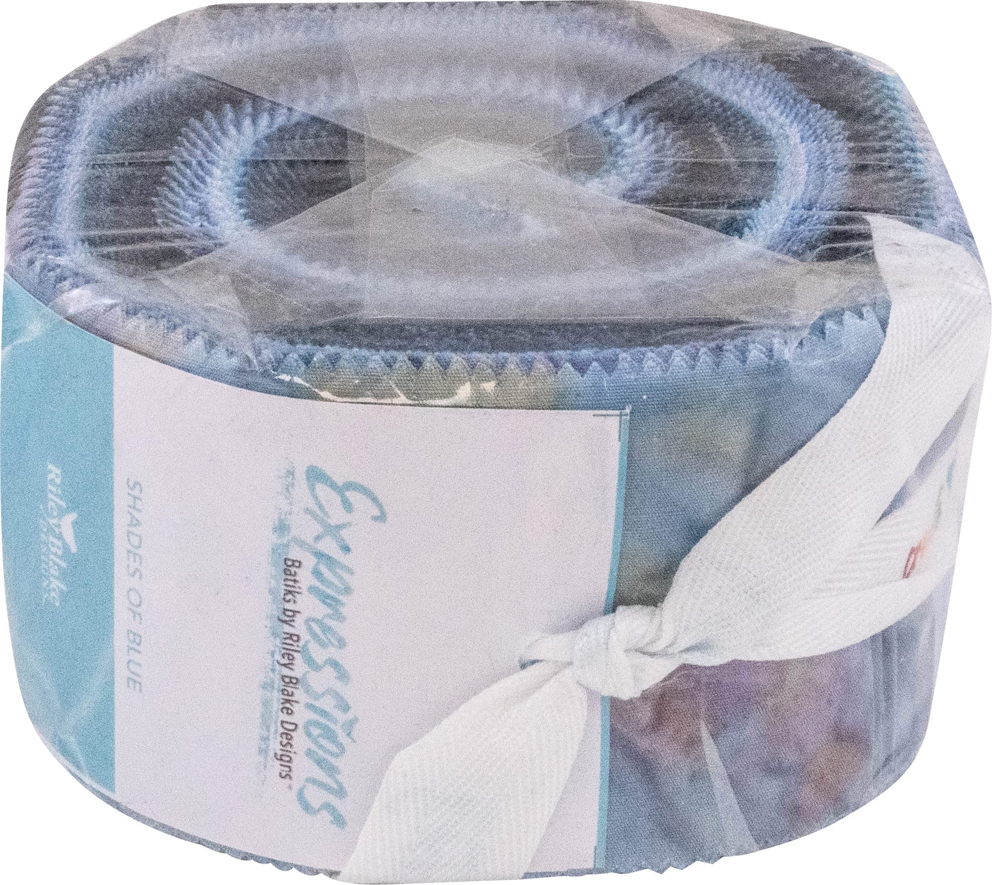 Batiks Expressions Shades of Blue Rolie Polie 40 2.5-inch Strips Jelly Roll Riley Blake RP-SHDBL-40