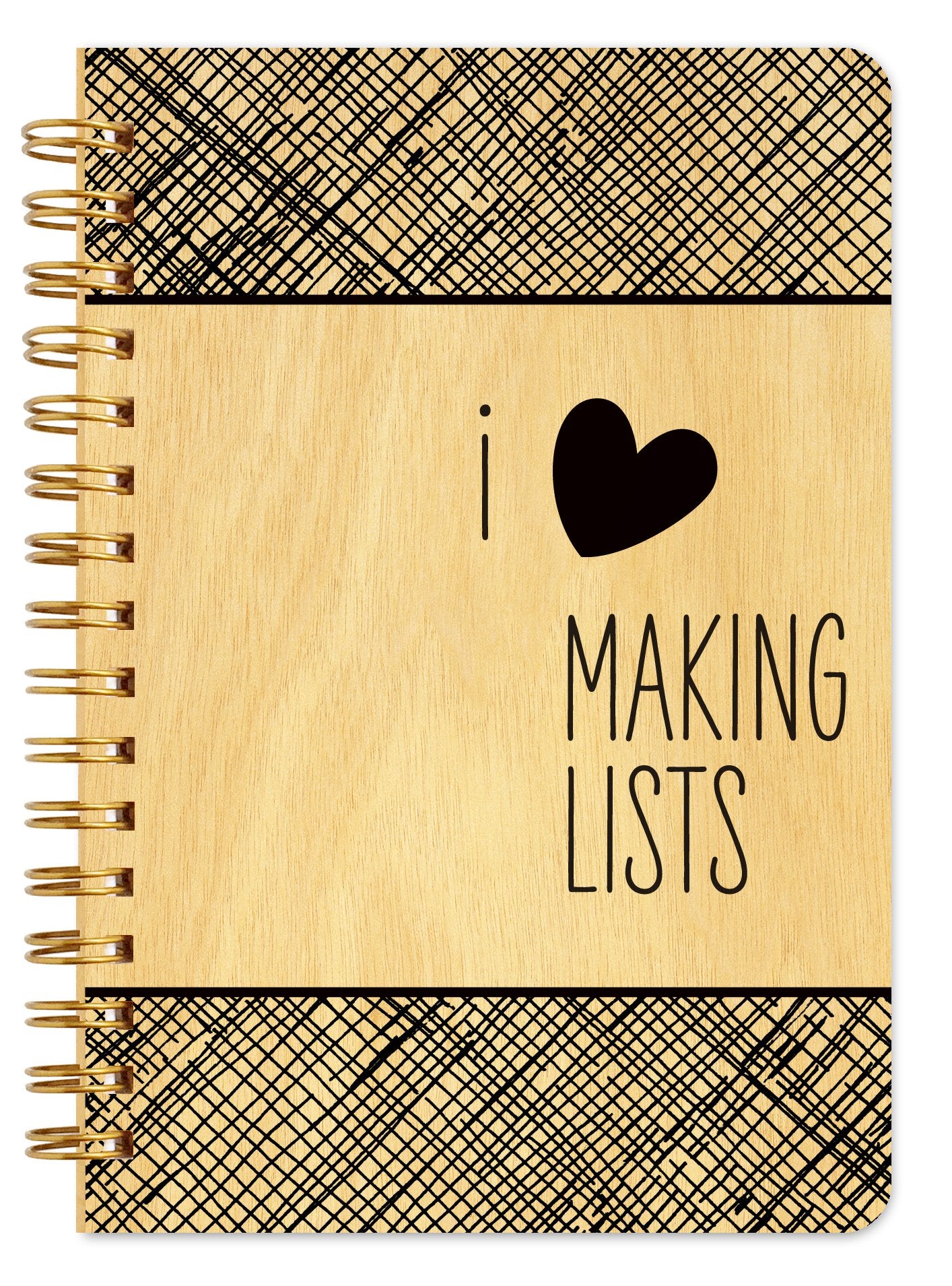 Making Lists Pocket-Size Wooden Notebook By Night Owl Paper Goods