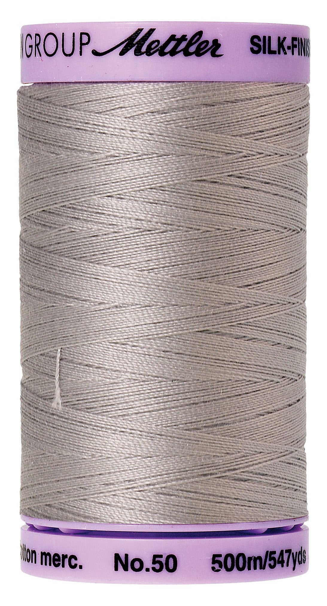 Mettler Silk-Finish Solid Cotton Thread, 547 yd/500m, Ash Mist