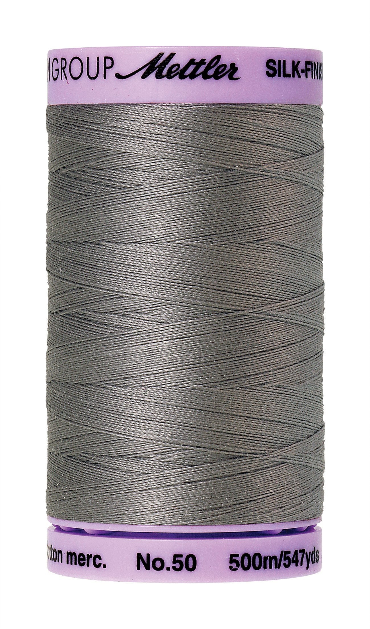 Mettler Silk-Finish Solid Cotton Thread, 547 yd/500m, Rain Cloud