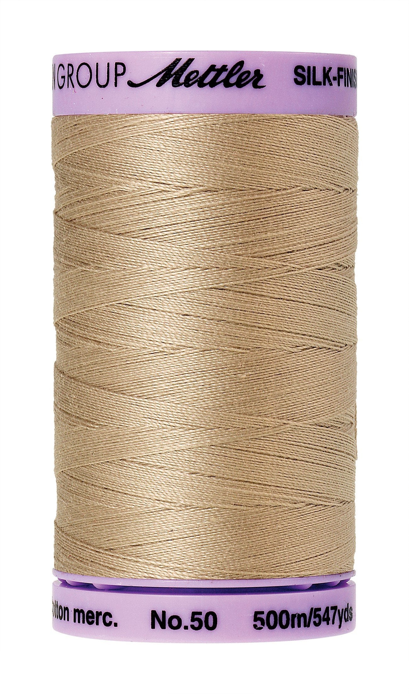 Mettler Silk-Finish Solid Cotton Thread, 547 yd/500m, Straw