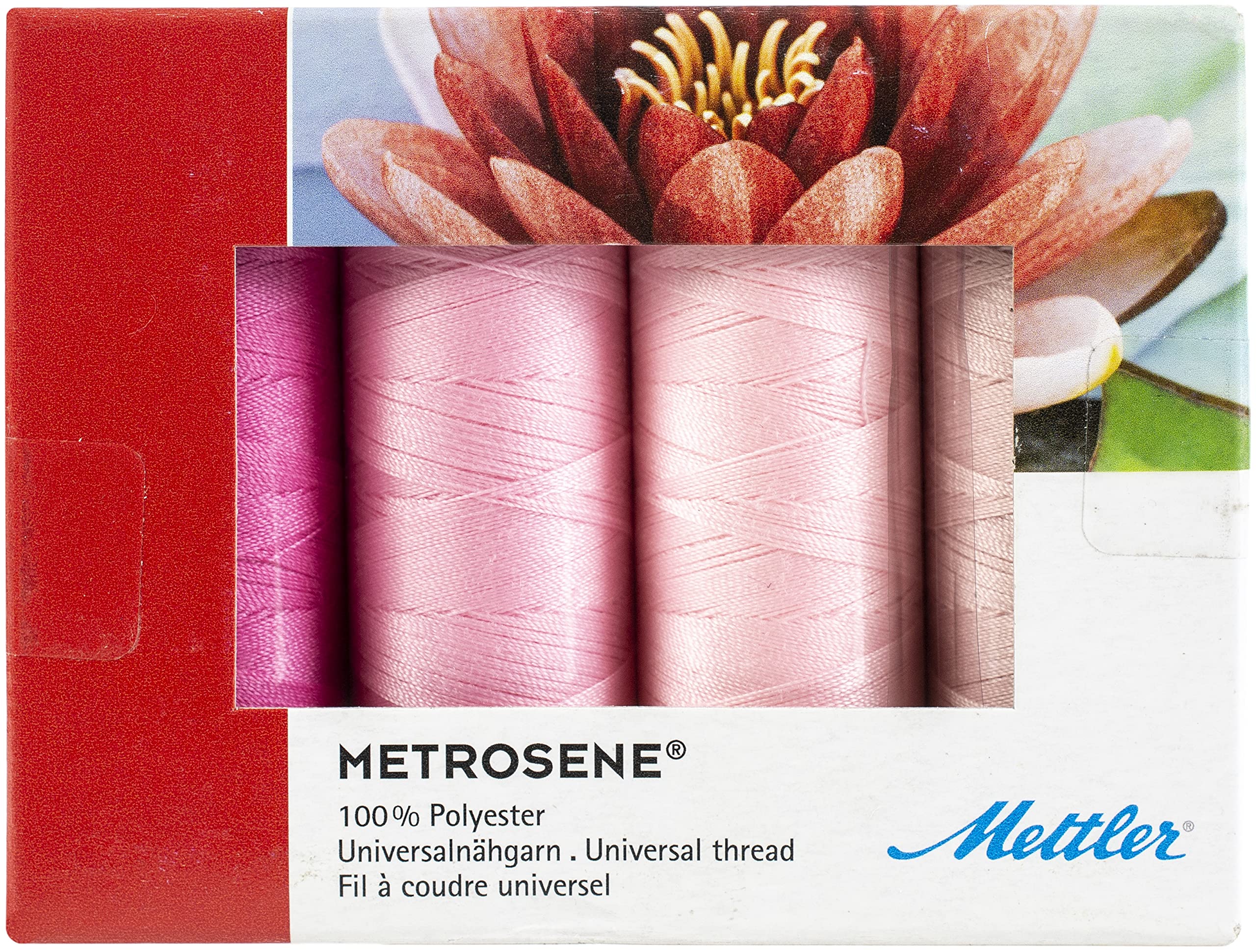 Mettler Metrosene Thread Set, Pinks