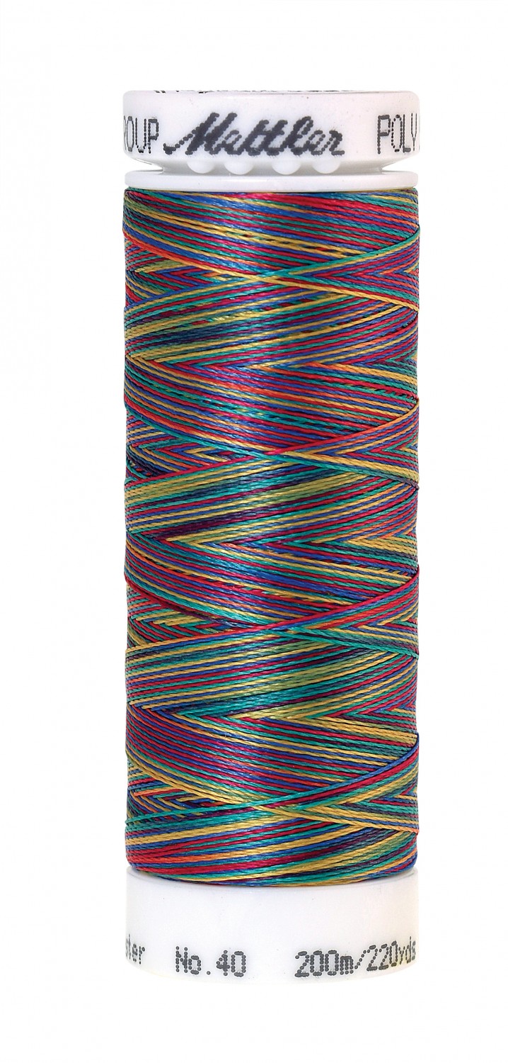 Mettler Poly Sheen Multi 40wt Trilobal Polyester Thread - 220 yds - Confetti (#9916)