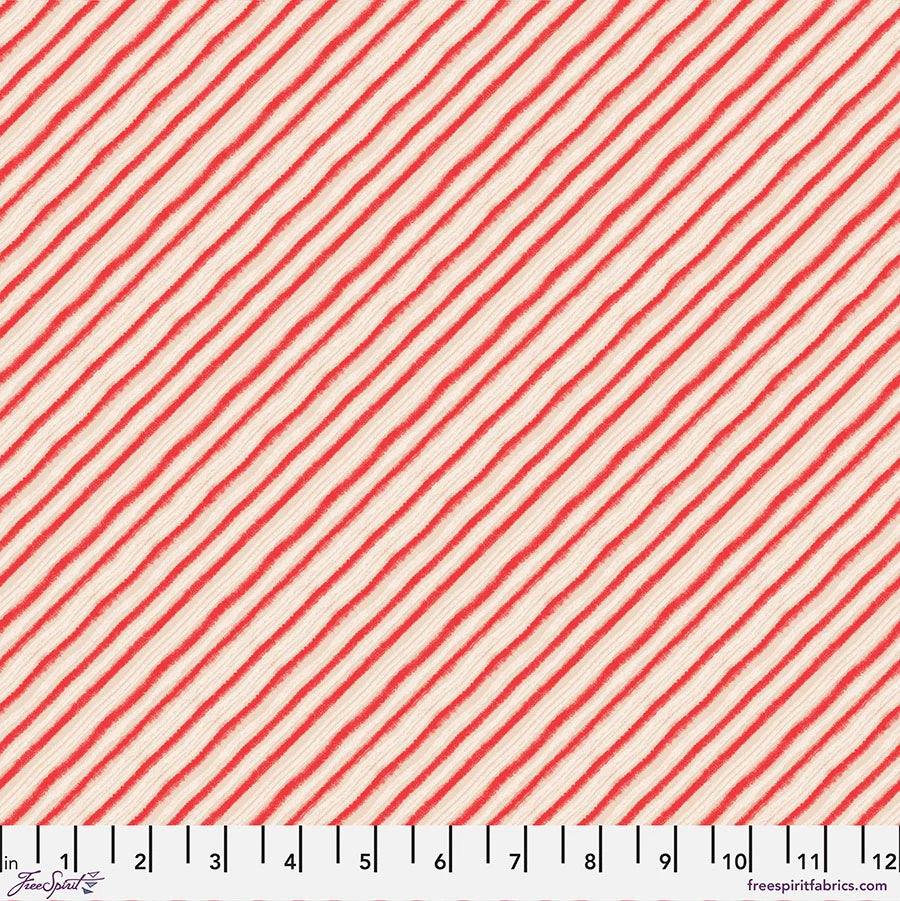 Holly Jolly - Peppermint Stripes - Red by Cori Dantini