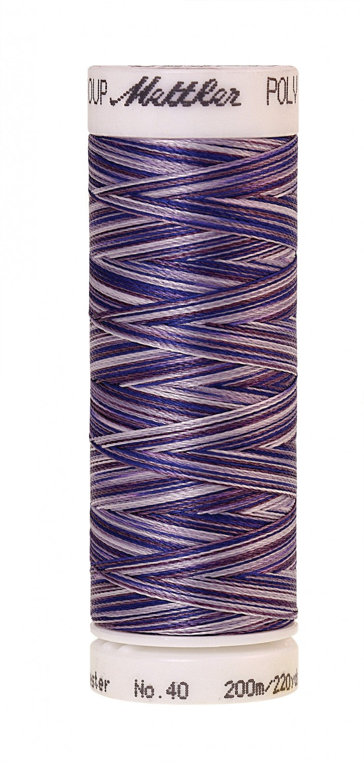 Mettler Poly Sheen Multi 40wt Trilobal Polyester Thread - 220 yds - Violet Hues (#9921)