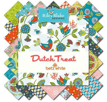 Dutch Treat - Dutch Garden Green - Riley Blake cotton fabric (1 yard)