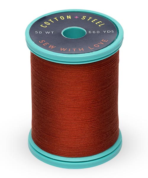 Cotton + Steel 50wt Thread by Sulky - Rust (1181)