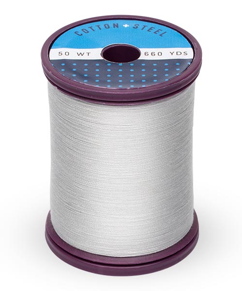 Cotton + Steel 50wt Thread by Sulky - Light Silver (1236)