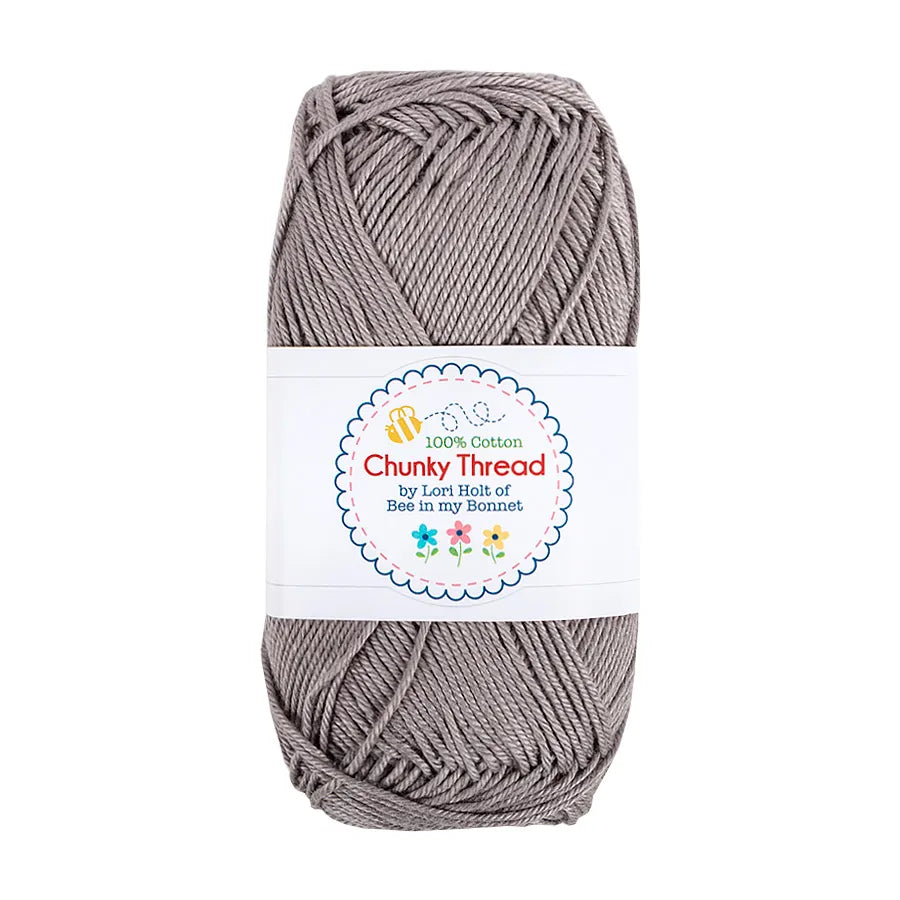 Lori Holt Chunky Thread - Riley Gray (#11549) - 50g Sport Weight Cotton