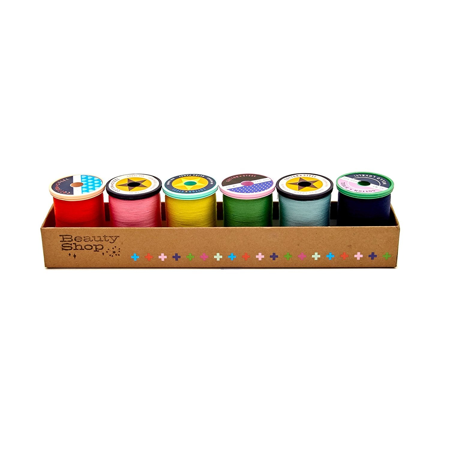 Cotton + Steel 50 wt Thread Box from Sulky - Beauty Shop - 6 spools