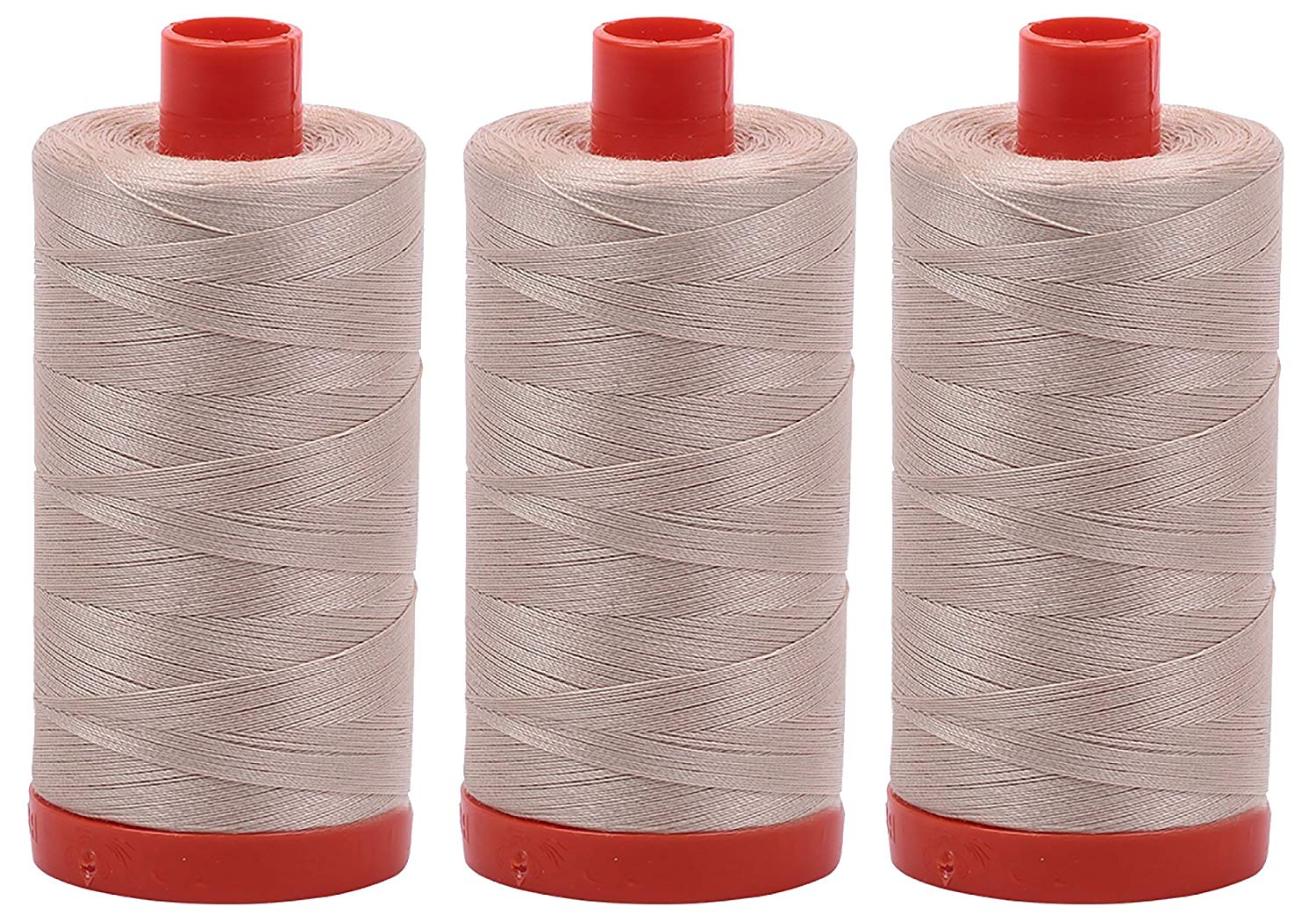 Aurifil Mako 50 wt Cotton Thread - Ermine (2312) - Bundle of 3 Spools