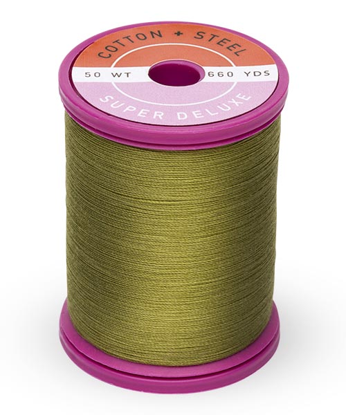 Cotton + Steel 50wt Thread by Sulky - Light Army Green (1156)