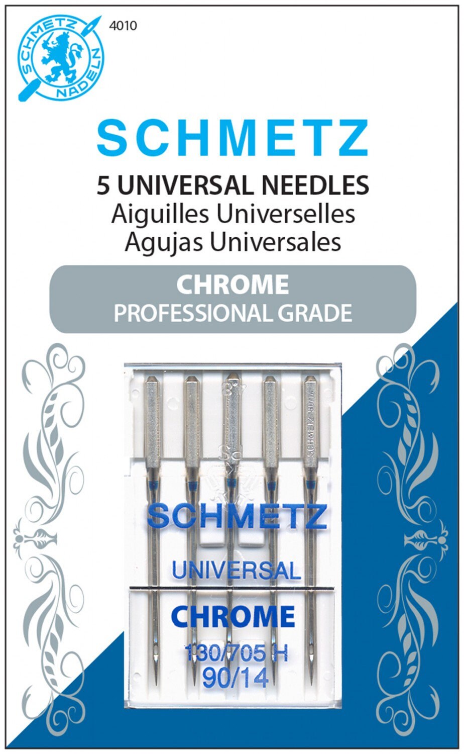 Schmetz Chrome Universal Needles - 90/14 - Item #4010