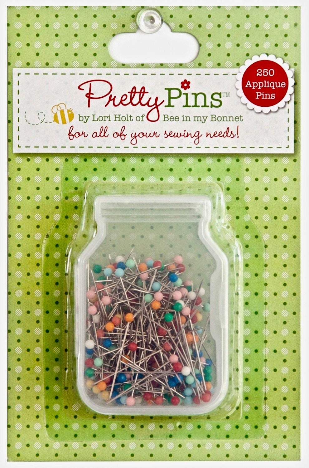 Pretty Pins By Lori Holt - Applique Pins Box Of 250 - Riley Blake Designs