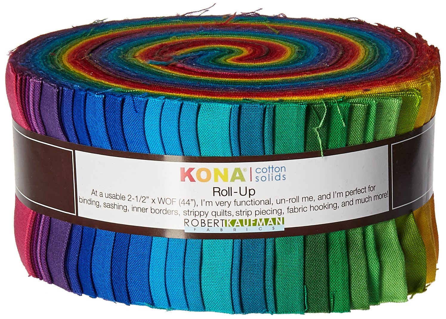 Kona Cotton Solids 2.5-Inch Roll-Up - New Classic Color Palette (41 strips)